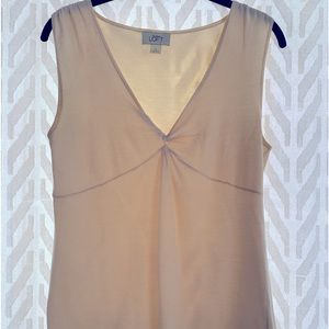 LOFT sleeveless knit blouse